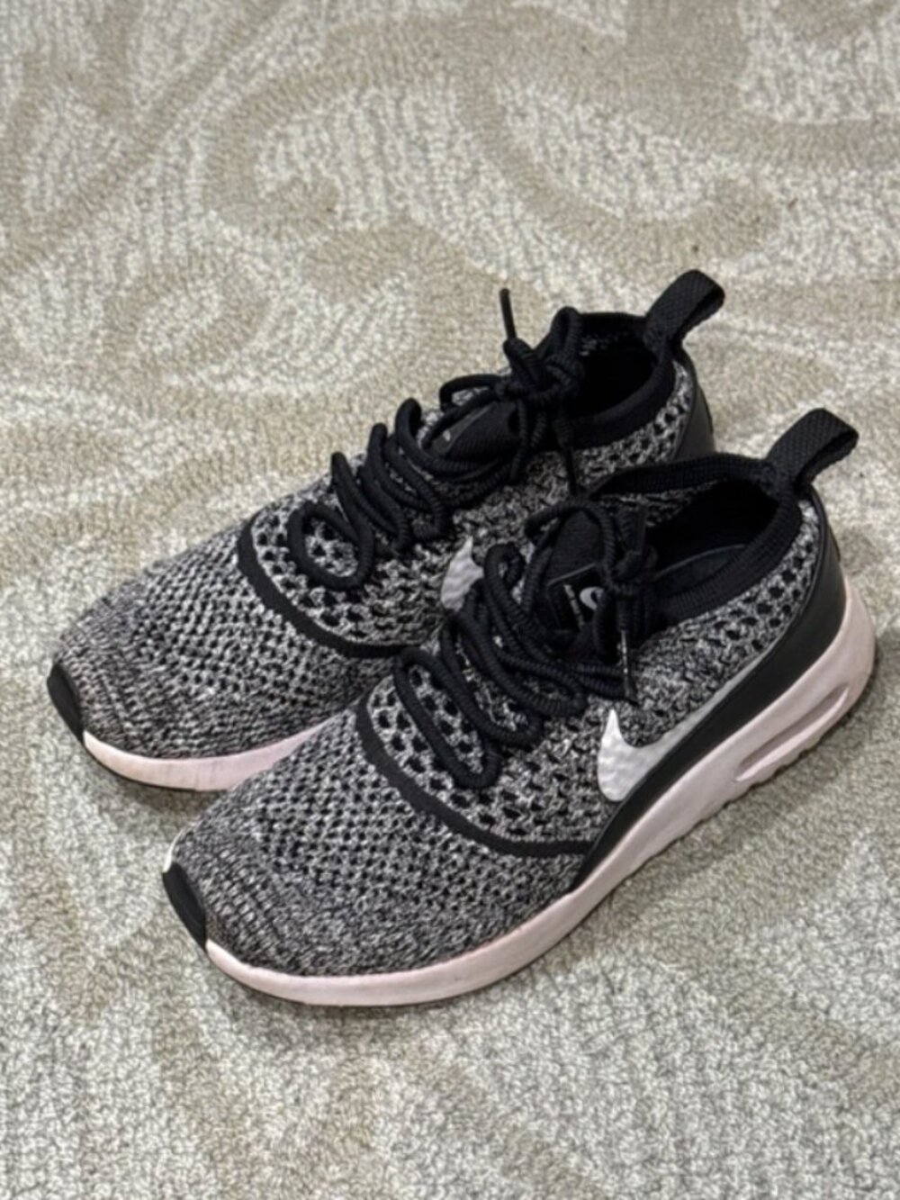 Nike Air Max Thea Ultra Flyknit Oreo Running Shoes Sneakers